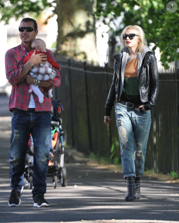 Gwen Stefani et son mari Gavin Rossdale à Londres, le 3 mai 2011