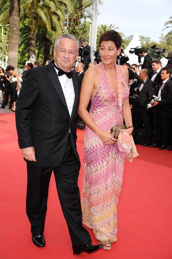 Jean-Marie Messier et son épouse lors de la première projection du 64e Festival de Cannes, le mercredi 11 mai 2011.