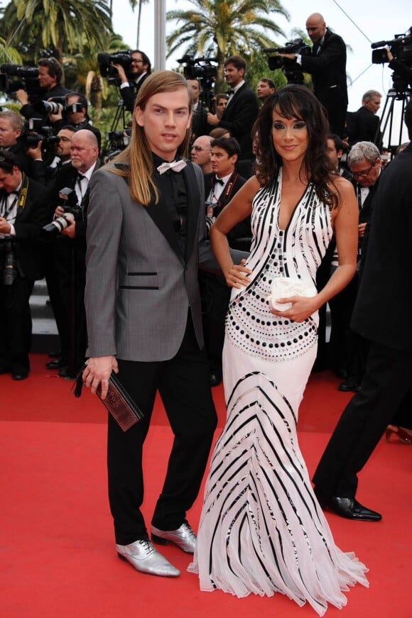 Karine Lima et Christophe Guillarmé lors de la première projection du 64e Festival de Cannes, le mercredi 11 mai 2011.