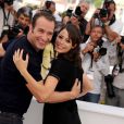 Jean Dujardin et Bérénice Bejo lors du photocall de The Artist, de  Michel Hazanavicius, présenté le 15 mai 2011, au festival de Cannes.