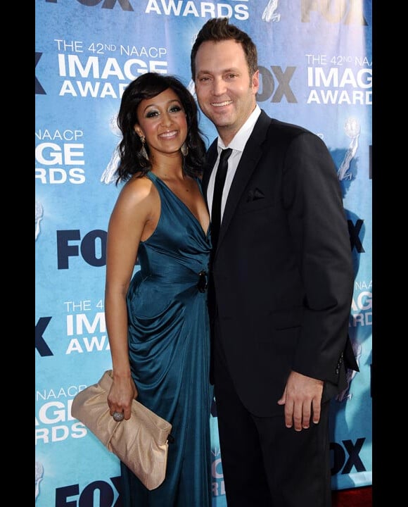 Tamera Mowry avec son fiancé Adam Housley en mars 2011 à Los Angeles