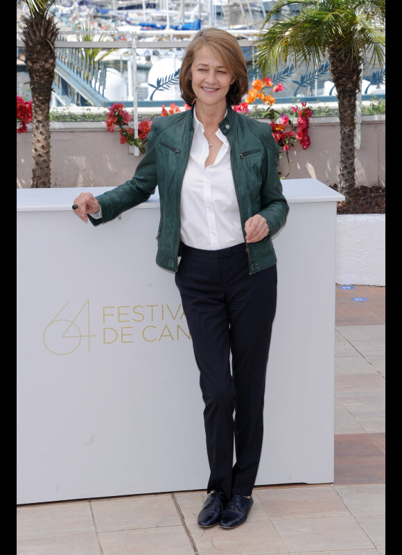 Charlotte Rampling lors du photocall de The Look à Cannes le 16 mai 2011