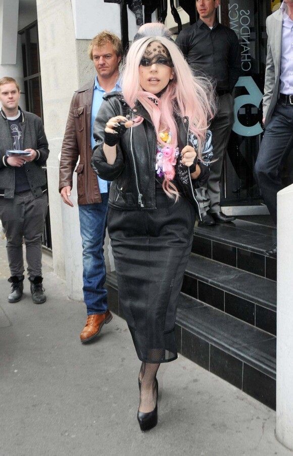 Lady Gaga à Londres, le 16 mai 2011.
