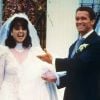 Arnold Schwarzenegger et Maria Shriver pour leur mariage le 26 avril 1986.