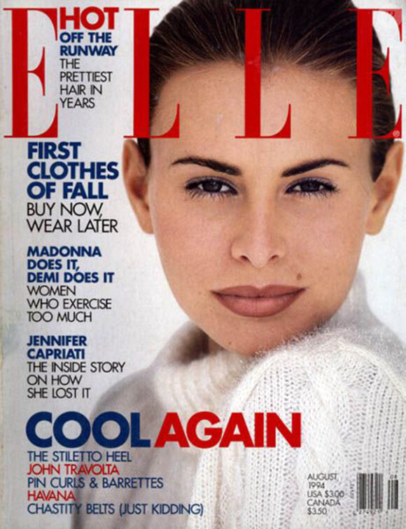 Niki Taylor en couverture du magazine ELLE en août 1994