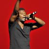 Le rappeur ROST lors de la soirée de charité "Haiti Debout"qui a eu lieu au Palais des Congrès à Paris le samedi 21 mai 2011.