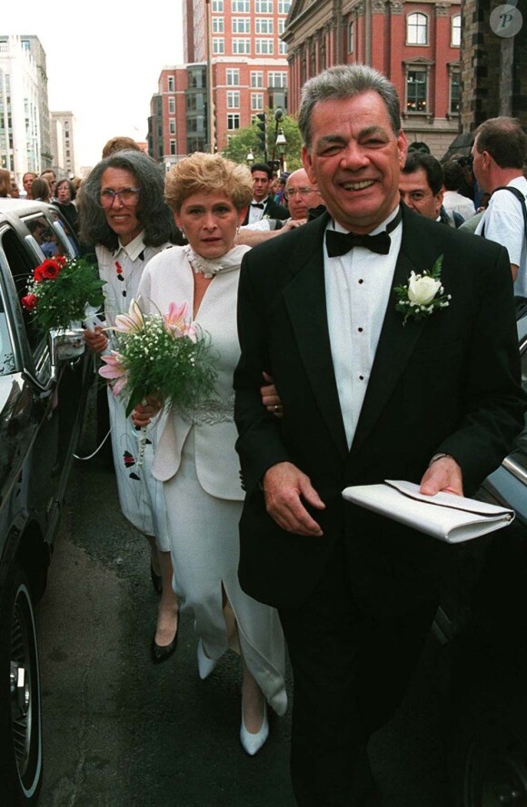 Les parents de Nancy Kerrigan : Brenda et Daniel, en septembre 1995 à Boston, lors du mariage de leur fille.