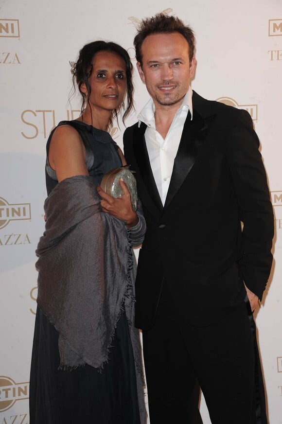 Karine Silla et son mari Vincent Perez durant le 64e festival de Cannes.