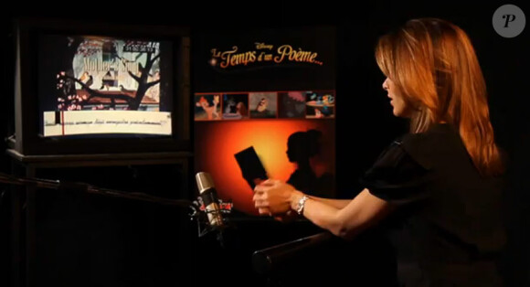 Melissa Theuriau lors du making of du Temps d'un poème pour la chaîne Disney Junior