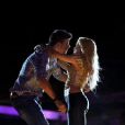 Shakira enlace son amoureux Gerard Piqué, le 29 mai 2011 à Barcelone 