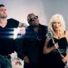 Le jury de The Voice aux États-Unis : Christine Aguilera, Adam Levine, Cee Lo Green et Blake Sheldon.