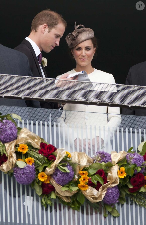 Ravissante Kate et le prince William au Derby d'Epsom, le 4 juin 2011.