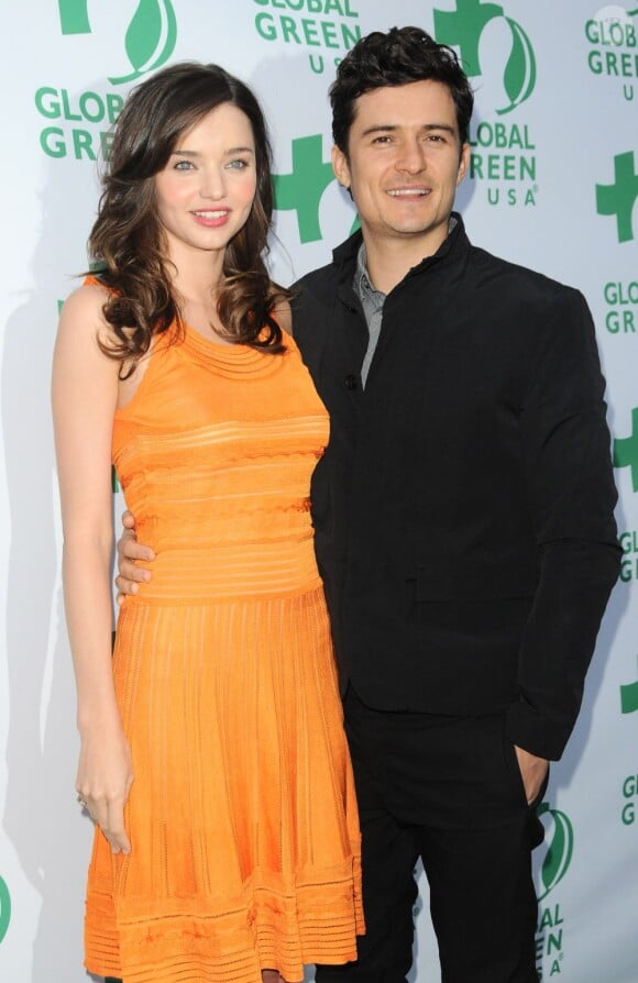 Miranda Kerr et Orlando Bloom aux Global Green USA's 15th Annual Millennium Awards, le 4 juin 2011