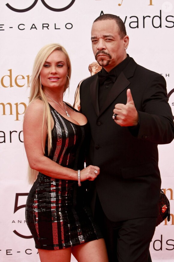 Ice-T et son épouse Coco, Monte-Carlo, le 10 juin 2010.