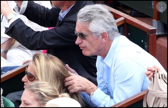 Nicole et Gilbert Coullier lors de la finale du tournoi de Roland-Garros, le 5 juin 2011.