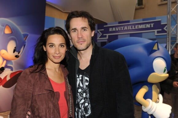 Marie Fugain et son époux lors des 20 ans de Sonic à Paris le 8 juin 2011
