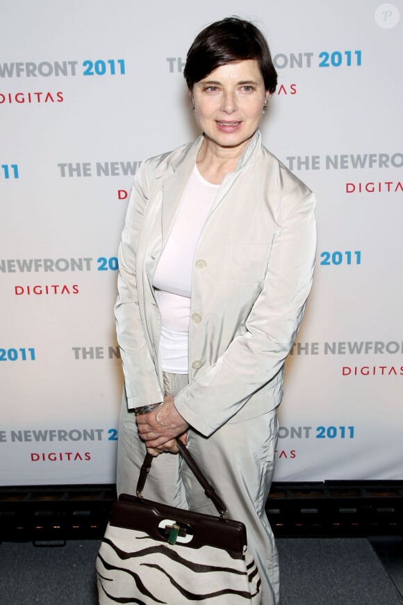 Isabella Rossellini à l'occasion de la présentation du NewFront, à New York, le 9 juin 2011.