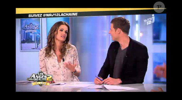 Matthieu Delormeau et Jeny Priez sur le plateau des Anges de la télé-réalité : Miami Dreams le vendredi 10 juin 2011