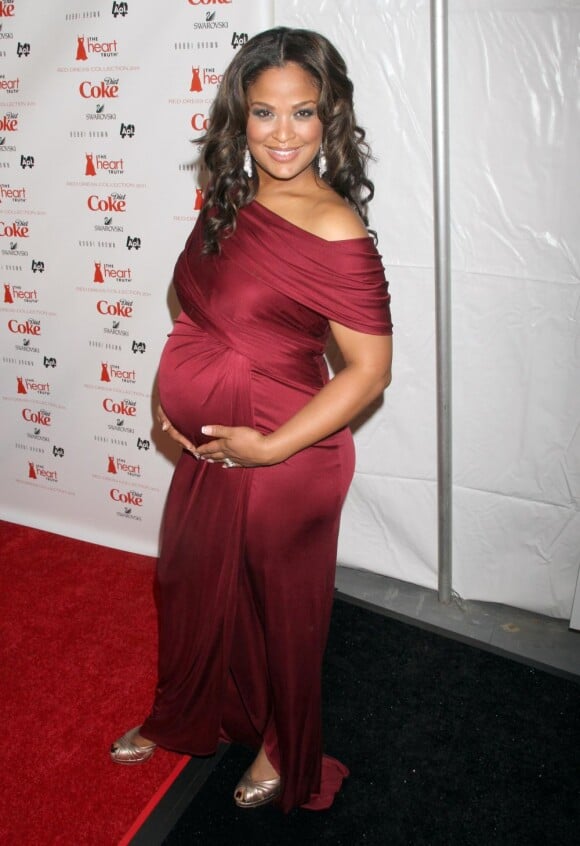 Laila Ali en février 2011, enceinte de sa petite fille.