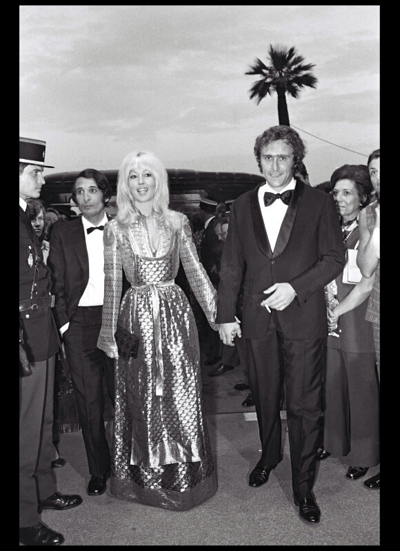 Mylène Demongeot et son époux Marc Simenon au festival de Cannes en 1971