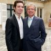 Adrien et Laurent Daussault lors du déjeuner Père & Fils, au Taillevent, à Paris, le mardi 14 juin 2011.