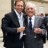 Stéphane Freiss et son papa Jacques lors du déjeuner Père & Fils, au Taillevent, à Paris, le mardi 14 juin 2011.