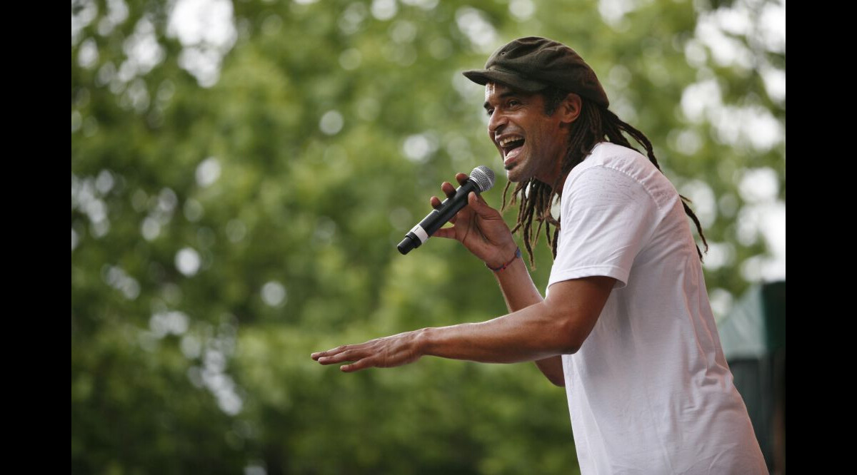 Photo Yannick Noah le 1er juin 2009 à New York. Il soutient depuis le