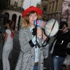 Daphné Bürki déclare les soldes d'été ouverts aux Galeries Lafayette ! Paris, 22 juin 2011