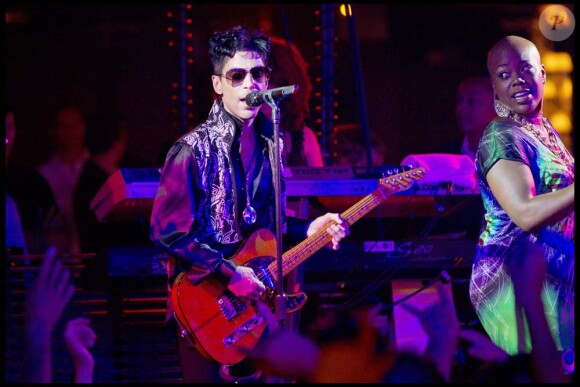 Prince en concert privé à Cannes, le 26 juillet 2010.