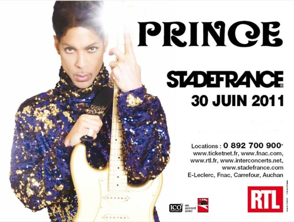 Prince au Stade de France, le 30 juin 2011.