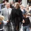 Angelina Jolie avec ses enfants Shiloh et Maddox lors de l'avant-première du film Kung Fu Panda 2 à Los Angeles le 22 mai 2011