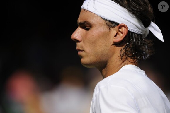 Rafael Nadal lors du tournoi de Wimbledon, le 1er juillet 2011.