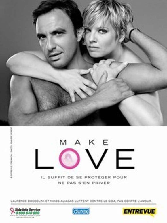 Yvan Le Bolloc'h et Bruno Solo pour la campagne Make Love, en partenariat avec Sida Info Service, en 2003.