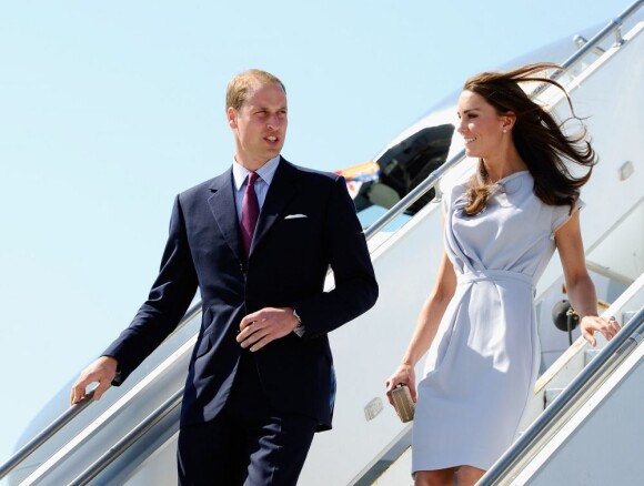 Kate Middleton et son prince William à leur arrivée en Californie, dans le cadre de leur visite officielle de trois jours. Le 8 juillet 2011