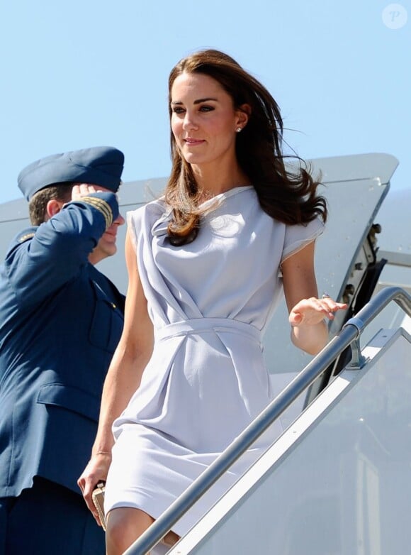 Kate Middleton et son prince William à leur arrivée en Californie, dans le cadre de leur visite officielle de trois jours. Le 8 juillet 2011