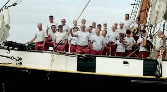Image extraite du clip Santiano des Marins d'Iroise, juin 2011.