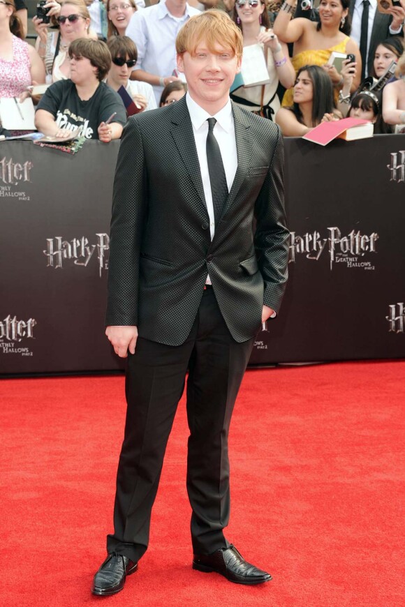 Rupert Grint à l'avant-première new-yorkaise de Harry Potter et les reliques de la mort - partie 2, le 11 juillet 2011.