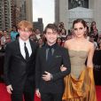 Daniel Radcliffe, Emma Watson et Rupert Grint à l'avant-première new-yorkaise de  Harry Potter et les reliques de la mort - partie 2 , le 11 juillet 2011.