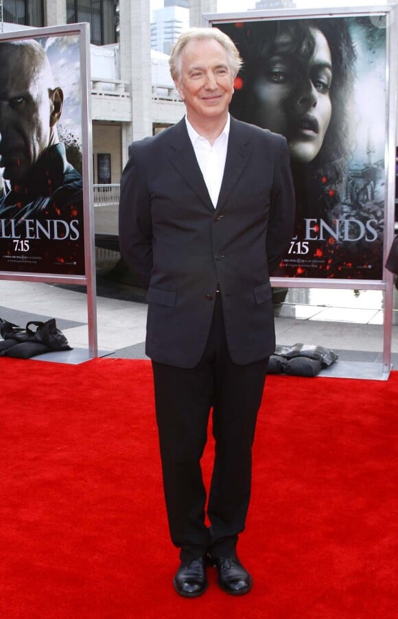 Alan Rickman à l'avant-première new-yorkaise de Harry Potter et les reliques de la mort - partie 2, le 11 juillet 2011.