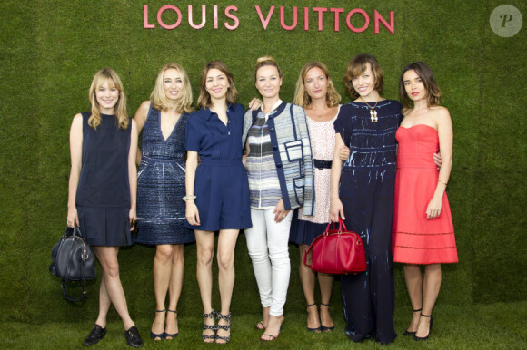 Alexandra Golovanoff, Sofia Coppola, Milla Jovovich et Elodie Bouchez, une belle brochette de VIP lors de la présentation de la collection Croisière Louis Vuitton à Paris. Le 5 juillet 2011