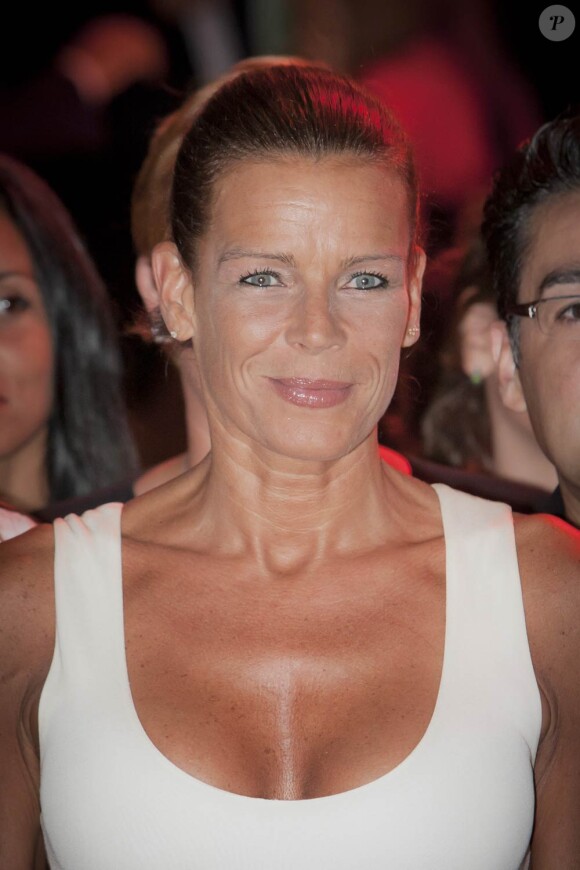 Stéphanie de Monaco lors du gala organisé par l'assocation Fight Aids Monaco, le 13 juillet 2011.