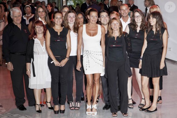 Stéphanie de Monaco lors du gala organisé par l'assocation Fight Aids Monaco, le 13 juillet 2011.