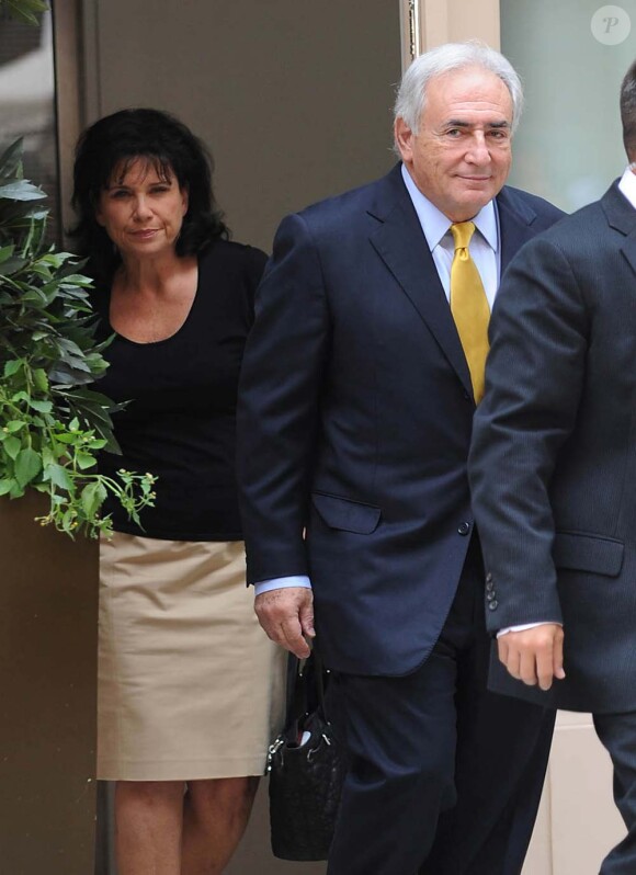 Dominique Strauss-Kahn et Anne Sinclair à New York, le 6 juillet 2011.
