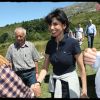 Rachida Dati, le 5 juillet 2011, dans les alpages avec les moutons ! Elle se rend à la rencontre des éleveurs.