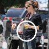 Le ventre de Jennifer Garner semble s'arrondir de jour en jour... Serait-elle enceinte pour la troisième fois ? Los Angeles, 14 juillet 2011