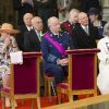 Le roi Albert de Belgique, avec la reine Paola et la reine Fabiola, était à la cathédrale Saints Michel-et-Gudule de Bruxelles dans la matinée du 21 juillet 2011, pour la Fête nationale belge.