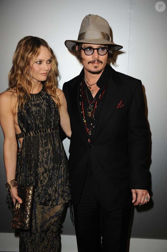 Vanessa Paradis et Johnny Depp, à Cannes, le 18 mai 2010.