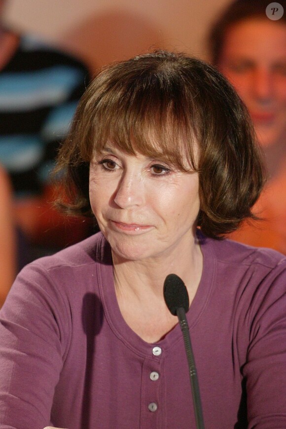 Danièle Evenou, sur le tournage d'une émission télé en 2008.