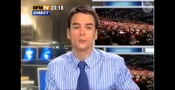 Julian Bugier sur BFM TV en 2007.