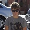 Justin Bieber se rend dans un studio d'enregistrement à Los Angeles, lundi 18 juillet, pour travailler sur son nouvel album.